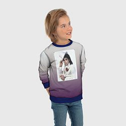 Свитшот детский Майкл Джексон навсегда, цвет: 3D-синий — фото 2