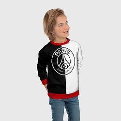Свитшот детский ФК ПСЖ PSG BLACK & WHITE, цвет: 3D-красный — фото 2