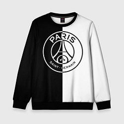 Свитшот детский ФК ПСЖ PSG BLACK & WHITE, цвет: 3D-черный