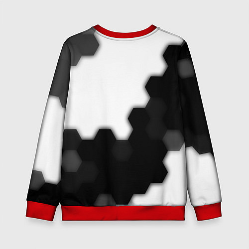 Детский свитшот PUBG: Battlegrounds - Hexagon / 3D-Красный – фото 2