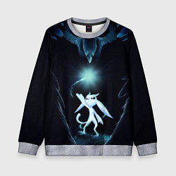 Свитшот детский Дух-хранитель Ори, цвет: 3D-меланж