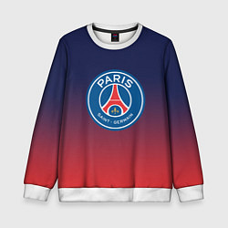 Свитшот детский PSG ПСЖ PARIS SAINT GERMAIN, цвет: 3D-белый