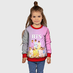 Свитшот детский BTS, цвет: 3D-красный — фото 2