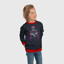 Свитшот детский Космический убийца, цвет: 3D-красный — фото 2