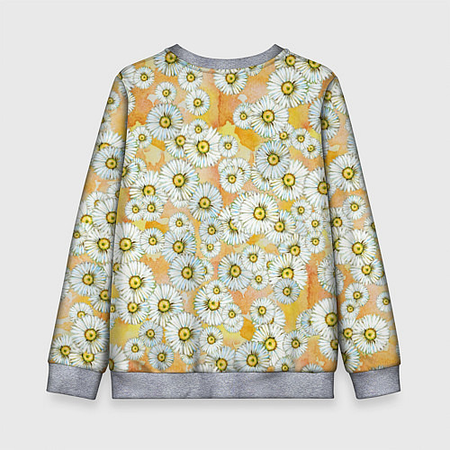 Детский свитшот Раз - ромашка, два - ромашка / 3D-Меланж – фото 2