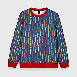 Свитшот детский Свечи, цвет: 3D-красный