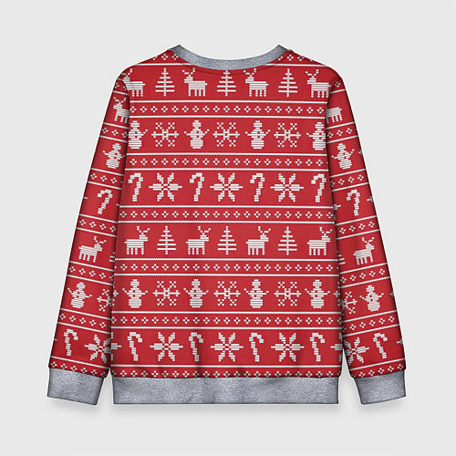 Детский свитшот Новогодний атрибуты / 3D-Меланж – фото 2