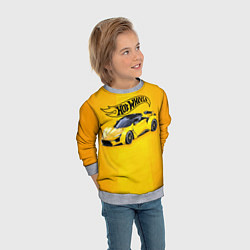 Свитшот детский Hot Wheels Хот Вилс, цвет: 3D-меланж — фото 2