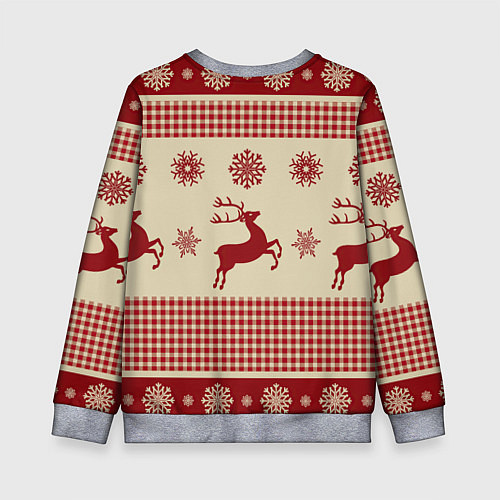 Детский свитшот Олени / 3D-Меланж – фото 2