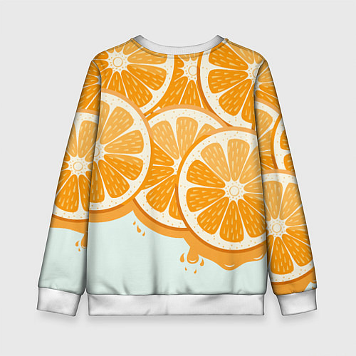 Детский свитшот АПЕЛЬСИН ORANGE / 3D-Белый – фото 2