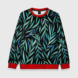 Свитшот детский Растительный орнамент, цвет: 3D-красный