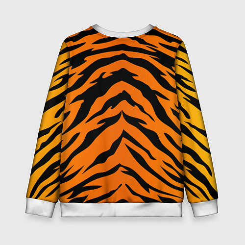 Детский свитшот Шкура тигра / 3D-Белый – фото 2