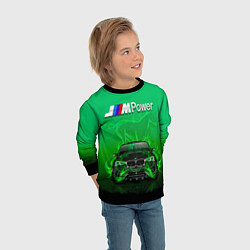 Свитшот детский BMW GREEN STYLE, цвет: 3D-черный — фото 2
