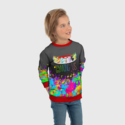 Свитшот детский Among Us Pokemon Покемон Z, цвет: 3D-красный — фото 2