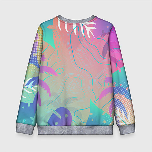 Детский свитшот Эскимо в Тропиках / 3D-Меланж – фото 2