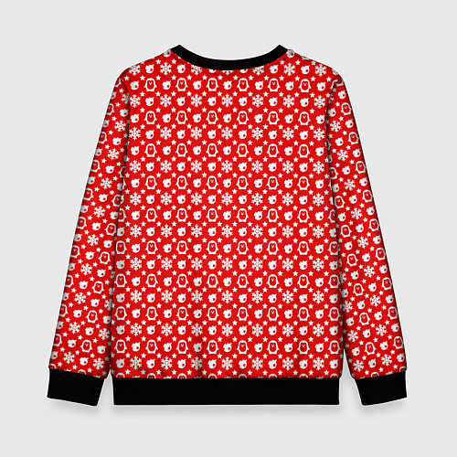 Детский свитшот Веселые пингвинчики / 3D-Черный – фото 2