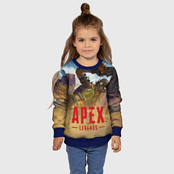 Свитшот детский Октейн в деле, цвет: 3D-синий — фото 2