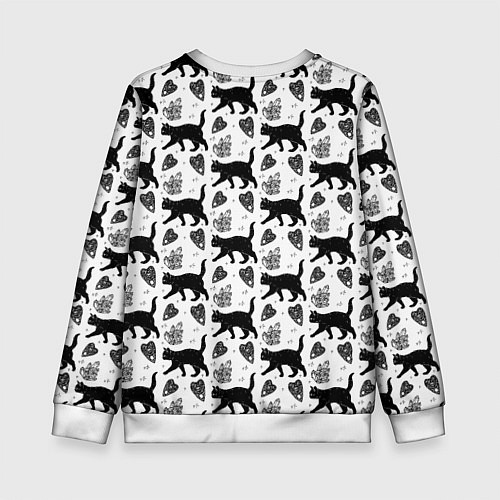 Детский свитшот Patern Halloween 1 / 3D-Белый – фото 2