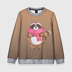 Детский свитшот Акварельный енотик