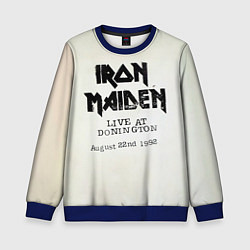 Свитшот детский Live at Donington - Iron Maiden, цвет: 3D-синий