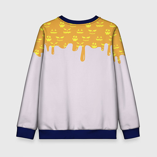 Детский свитшот Dab zombie halloween / 3D-Синий – фото 2