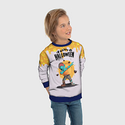 Свитшот детский Dab zombie halloween, цвет: 3D-синий — фото 2