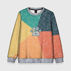 Детский свитшот Лапа на фоне АПВ 5 1 12