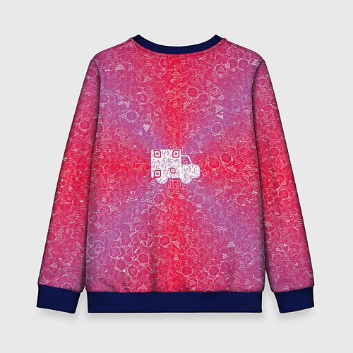 Детский свитшот Грузовик на фоне АПВ 8 2 5 3 / 3D-Синий – фото 2