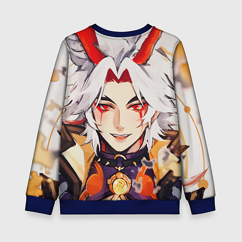 Детский свитшот Arataki Itto Genshin Impact / 3D-Синий – фото 2