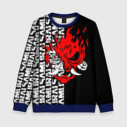 Свитшот детский CYBERPUNK 2077: SAMURAI, цвет: 3D-синий