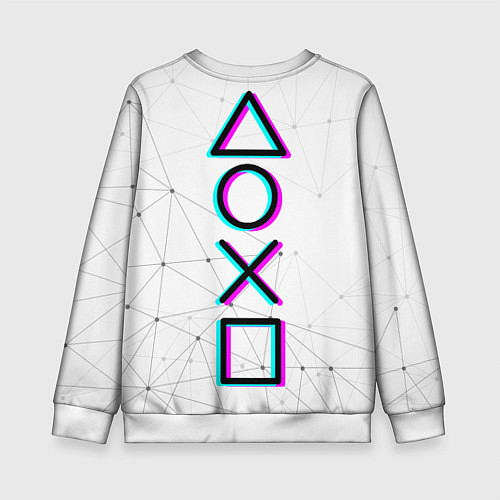 Детский свитшот Game OVER - NEON 3D / 3D-Белый – фото 2