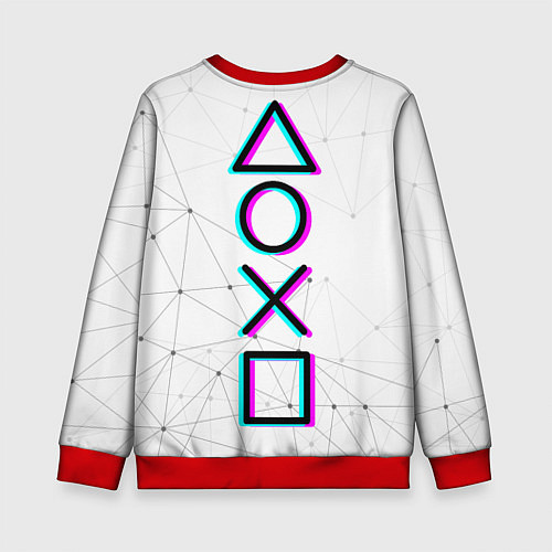 Детский свитшот Game OVER - NEON 3D / 3D-Красный – фото 2