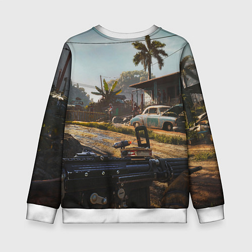 Детский свитшот Far Cry 6 game art / 3D-Белый – фото 2