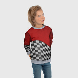 Свитшот детский Финиш, цвет: 3D-меланж — фото 2
