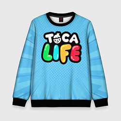 Свитшот детский Toca Life: Logo, цвет: 3D-черный