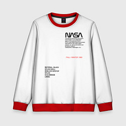 Детский свитшот NASA БЕЛАЯ ФОРМА