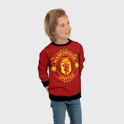 Свитшот детский Manchester United F C, цвет: 3D-черный — фото 2