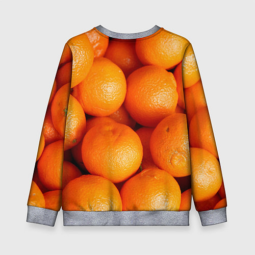 Детский свитшот Мандаринчик чик / 3D-Меланж – фото 2