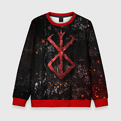Свитшот детский BERSERK LOGO GRUNGE RED, цвет: 3D-красный