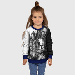 Свитшот детский THE LAST OF US ЧЁРНО БЕЛЫЙ, цвет: 3D-синий — фото 2