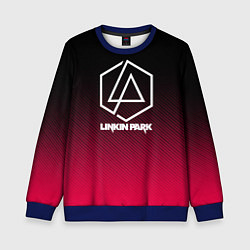 Свитшот детский LINKIN PARK LOGO CARBON, цвет: 3D-синий