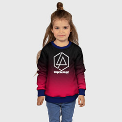 Свитшот детский LINKIN PARK LOGO CARBON, цвет: 3D-синий — фото 2