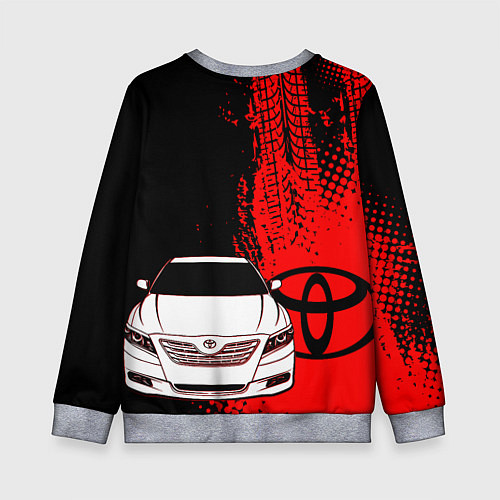 Детский свитшот Camry Toyota glitch / 3D-Меланж – фото 2