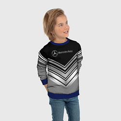 Свитшот детский Mercedes-Benz Текстура, цвет: 3D-синий — фото 2