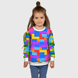 Свитшот детский Лего-го, цвет: 3D-белый — фото 2