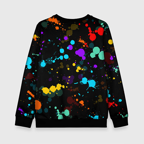 Детский свитшот TOCA BOCA RAINBOW PAINTS ТОКА БОКА РАДУЖНЫЕ КРАСКИ / 3D-Черный – фото 2