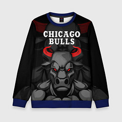 Свитшот детский CHICAGO BULLS ЯРОСТНЫЙ БЫК, цвет: 3D-синий