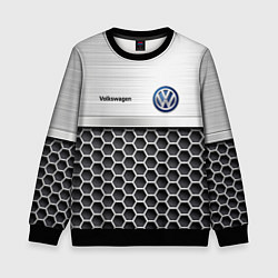 Свитшот детский Volkswagen Стальная решетка, цвет: 3D-черный