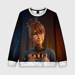 Свитшот детский Милаха Марси, цвет: 3D-белый