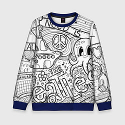 Детский свитшот All you need is The Beatles Раскраска